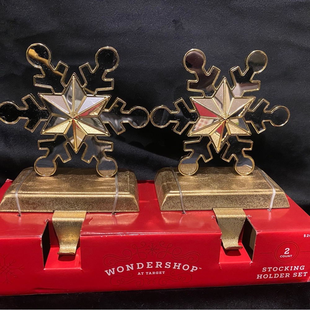 Wondershop Gold Star Snowflake Holders